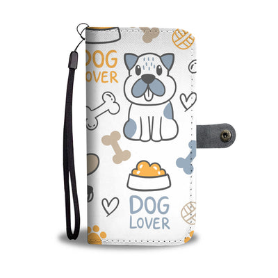 Dog Lover Art Cell Phone Wallet Case