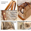 Luxury Pet Travel Tote Bag Dog Carrier with Rabbit Fur Liner