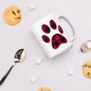 Coffee Cup Buffalo Plaid Puppy Paw Mug