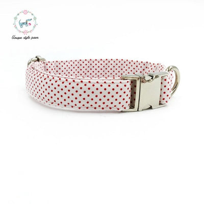 Polka Dots Dog Collar|Bowtie|Leash