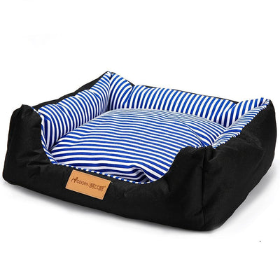 Lux Pet Bed Stripes or Dog Paw Print