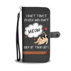 I don't trust people who don't meow back at their cats - Cell Phone Wallet Case
