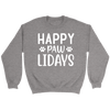 Happy Pawlidays Sweatshirt - 7 Colors Available: Size S-5XL