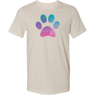 WaterColor Pastel Paw Print Unisex Style T-Shirt Sizes: S-3XL