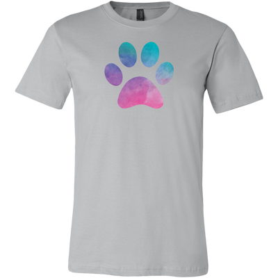 WaterColor Pastel Paw Print Unisex Style T-Shirt Sizes: S-3XL