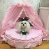 Princess Pet Bed Luxury Lace Dog Bed Furniture Pink or Grey