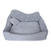 Luxury Dog Rhinestone Sofa Furniture Pet Bed PINK/GREEN/GREY