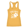 Don't Shop Adopt Paw Print - Ladies Racerback Tank Top Women - PLUS Size XS-2XL - MADE IN THE USA