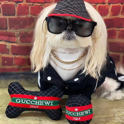 Luxury Designer Dog Gucchewi Plush Puppy Toy Pet Supplies Chew Toy with squeaker
