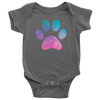 Watercolor Pastel Paw Baby Onesie 11 Colors AVAILABLE Size: Newborn - 24M - Infant Jersey Bodysuit - MADE IN THE USA