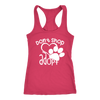 Don't Shop Adopt Paw Print - Ladies Racerback Tank Top Women - PLUS Size XS-2XL - MADE IN THE USA