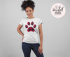 Buffalo Plaid Puppy Paw Print TriBlend T-shirt - PLUS Size Tee S-2XL MADE IN THE USA