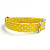 Yellow Polka Dot Dog Collar|Bowtie|Leash