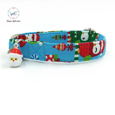 Holiday Hoot Owls Dog Collar|Bowtie|Leash