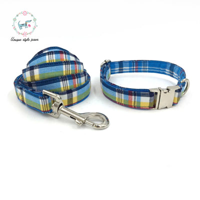 Maxwell Plaid Dog Collar|Bowtie|Leash