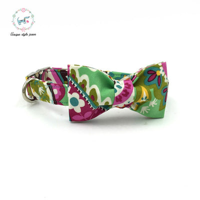 Flower Fresh Dog Collar|Bowtie|Leash