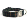 Green Piper Plaid Dog Collar|Bowtie|Leash