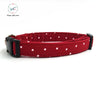 Red n Polka Dot Dog Collar|Bowtie|Leash