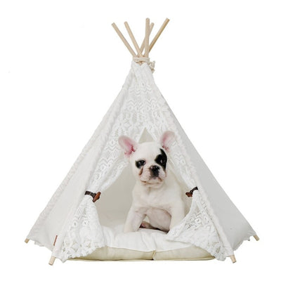 White Lace Pet TeePee