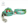 Santa Claus Merry Christmas Dog Collar|Bowtie|Leash