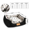 Lux Pet Bed Stripes or Dog Paw Print