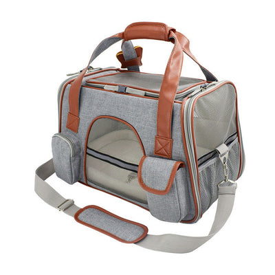 Luxury Travel Pet Canvas Carrier Small