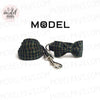Green Piper Plaid Dog Collar|Bowtie|Leash
